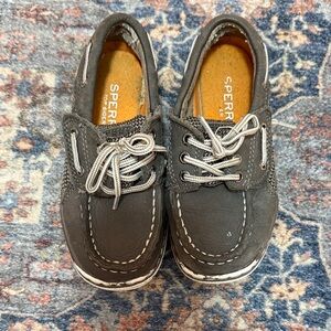 Sperry Kids Charcoal Boat Shoes